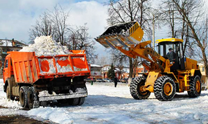 Уборка и вывоз снега в Серпухове и Серпуховском районе
